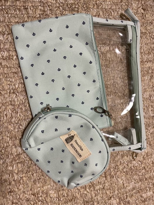 Фотография покупателя товара Набор косметичек 3 в 1 на молниях, цвет мятный - Фото 4