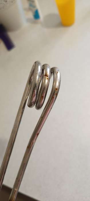 Фотография покупателя товара Электрокипятильник со спиралью, Luazon LEK 05, 1500 Вт, 32×4 см, 220 В, синий - Фото 6