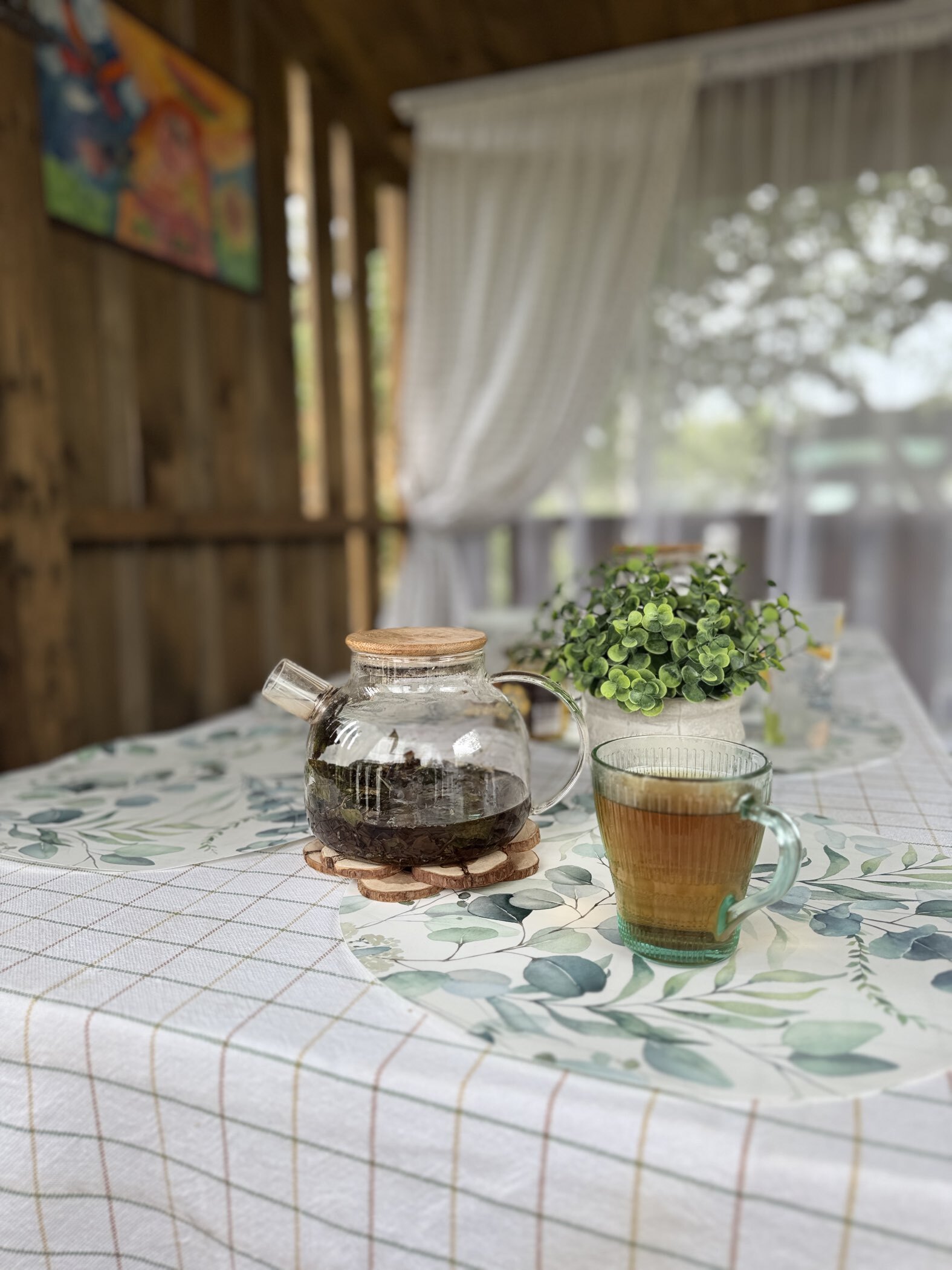 Фотография покупателя товара Подставка под горячее «Классика», d=15 см, можжевельник - Фото 1