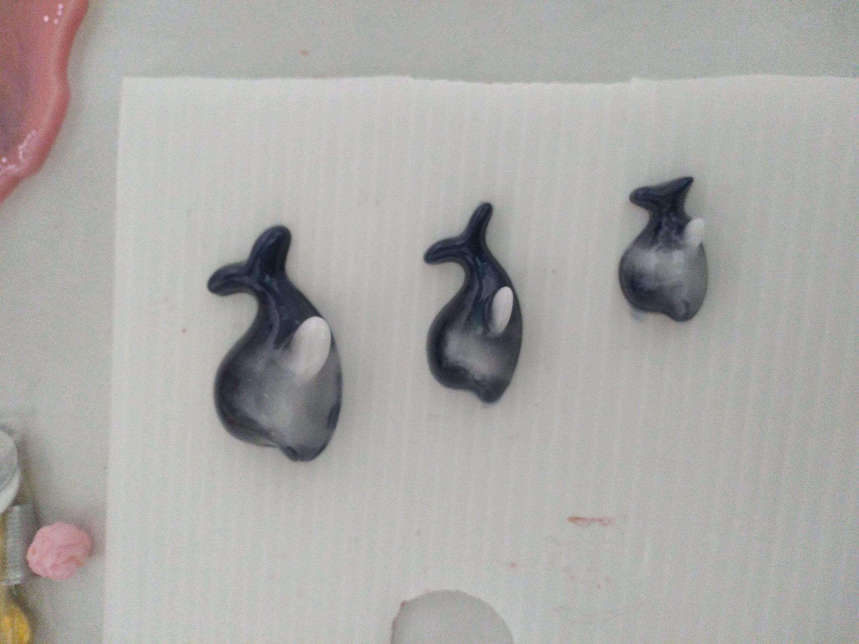 Фотография покупателя товара Молд силикон "Дельфины" 3 предмета 1,5х6,5х4,8 см