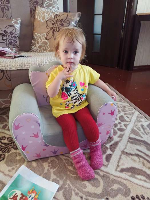 Фотография покупателя товара Мягкая игрушка-кресло «Маленькая принцесса» - Фото 3
