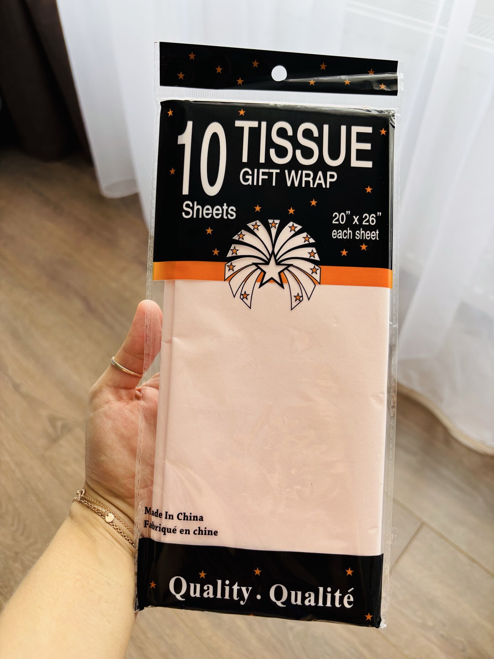 Фотография покупателя товара Бумага упаковочная тишью, белый, 50 см × 66 см - Фото 6