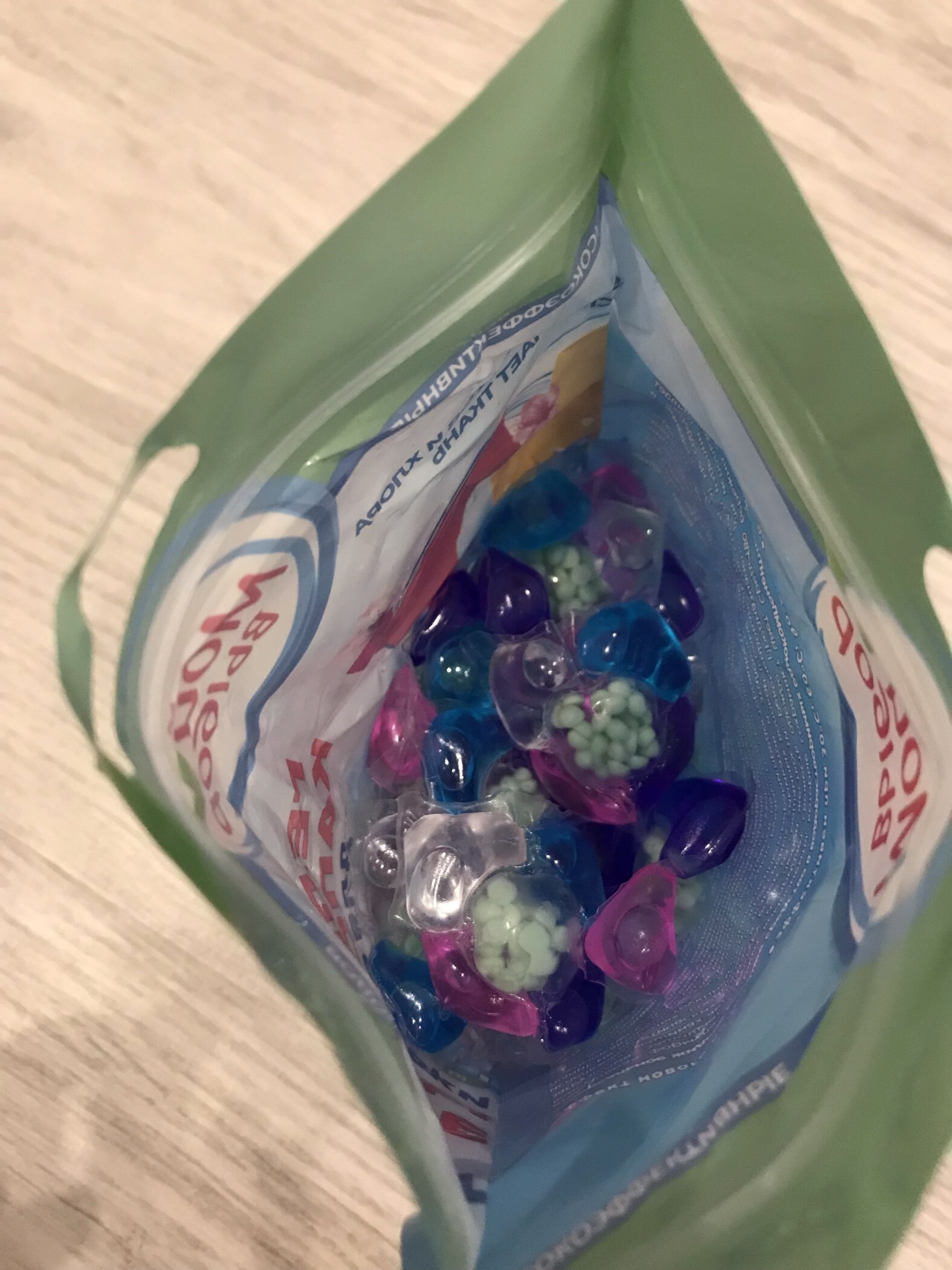 Фотография покупателя товара Капсулы для стирки Мой Выбор 5в1 «Весенние цветы» 50 шт. по 10 г - Фото 5