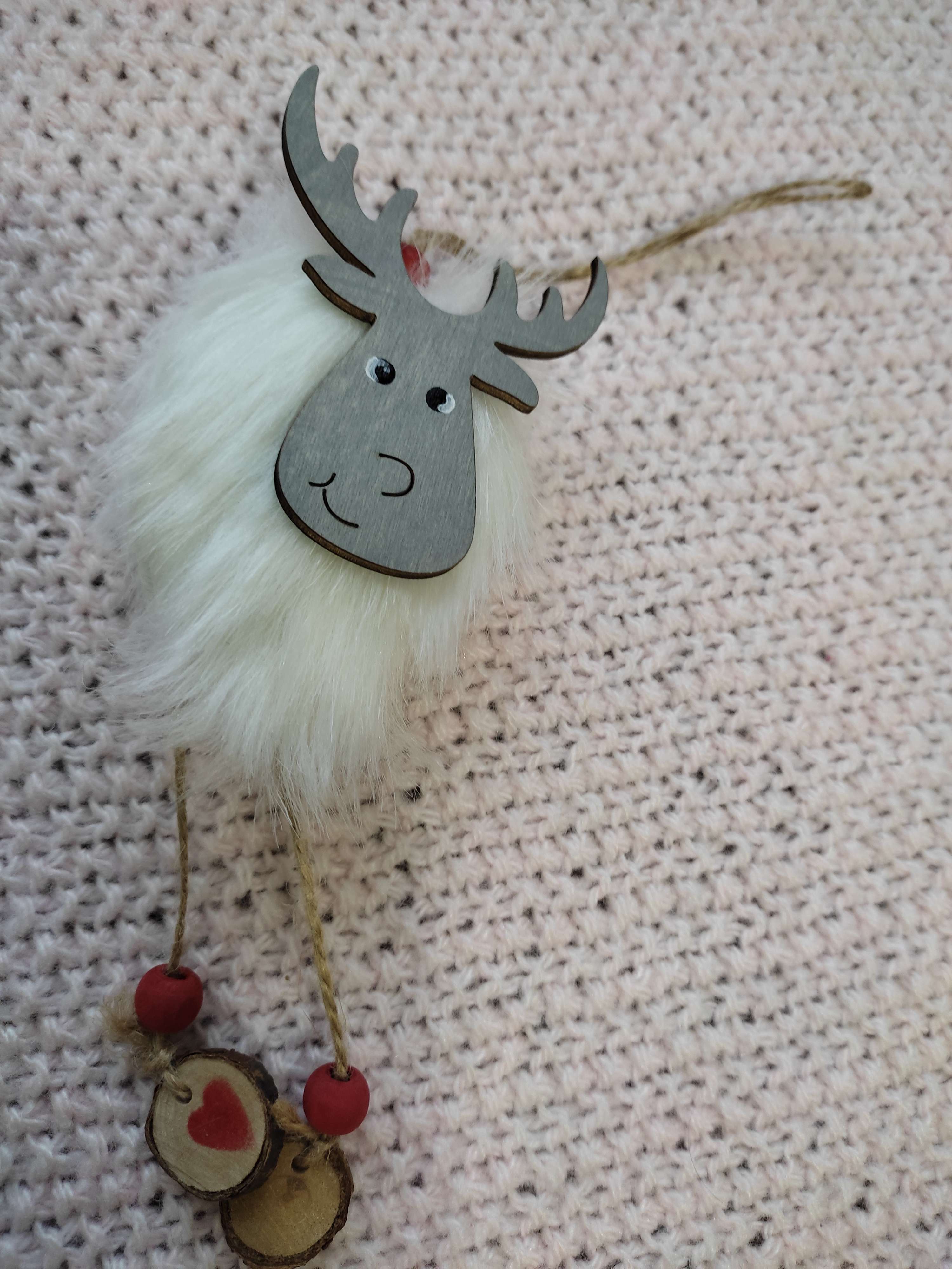 Фотография покупателя товара Подвеска новогодняя «Меховой олень», цвет серый