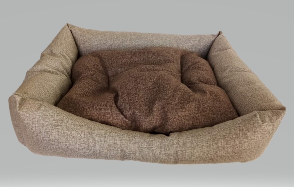 Фотография покупателя товара Лежанка-диван с двусторонней подушкой, 65 х 56 х 14 см, микс цветов - Фото 7