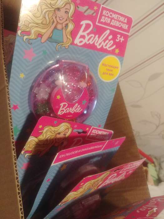 Фотография покупателя товара Косметика для девочек «Барби», тени - Фото 1
