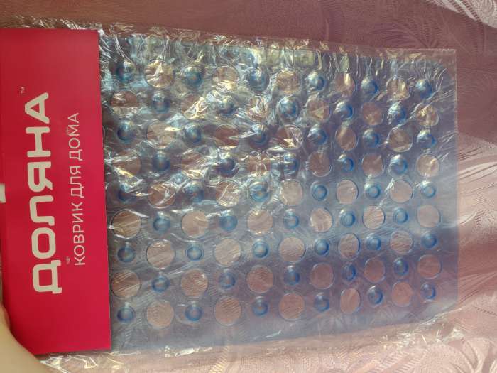 Фотография покупателя товара Коврик противоскользящий в ванну Доляна «Попурри», на присосках, 31×48 см, МИКС - Фото 1