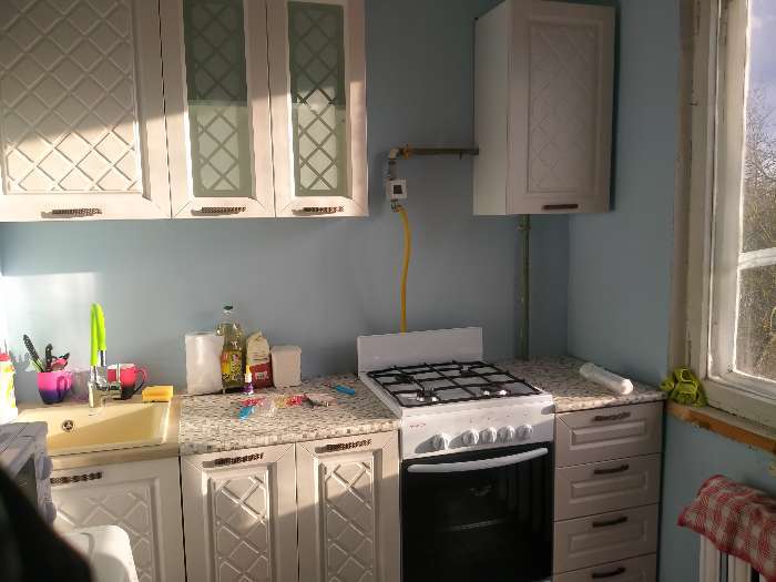Фотография покупателя товара Кухонный гарнитур Агава 1500, Белый/Лиственница светлая - Фото 5