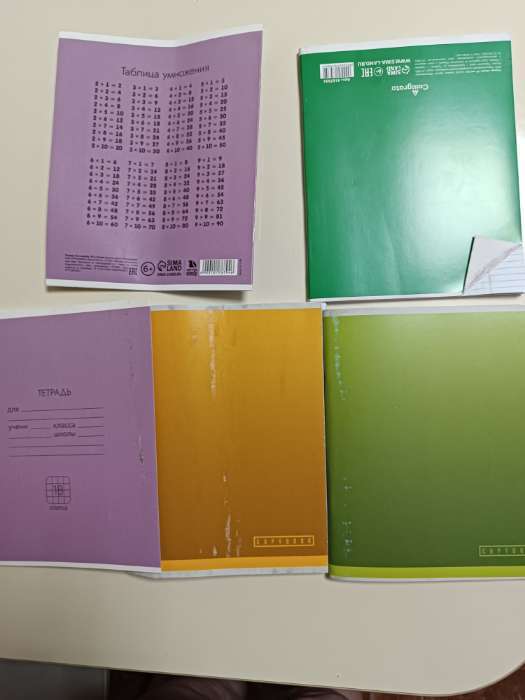 Фотография покупателя товара Тетрадь в клетку, 18 листов, А5, на скрепке, блок №1«Школа» МИКС - Фото 13