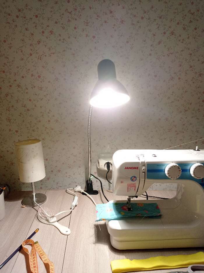Фотография покупателя товара Настольная лампа 1x60W E27 черная (на прищепке) 11x9x70см - Фото 1