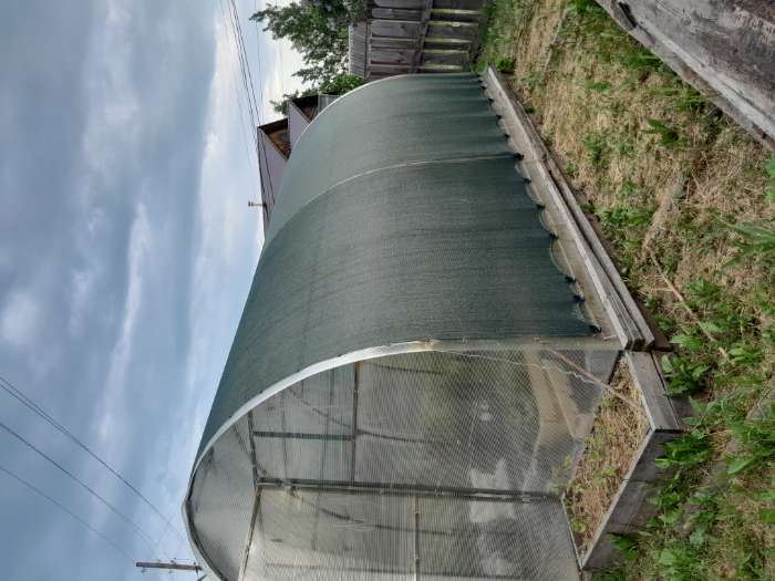 Фотография покупателя товара Сетка затеняющая, 10×2 м, плотность 80 г/м², зелёная, в наборе 25 клипс - Фото 2