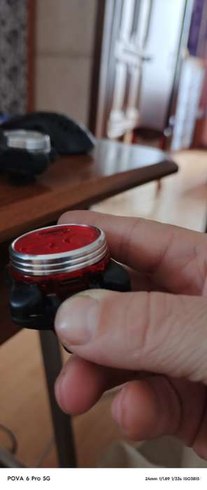 Фотография покупателя товара Фонарь велосипедный передний аккумуляторный, водонепроницаемый, 3 диода, 4 режима - Фото 1