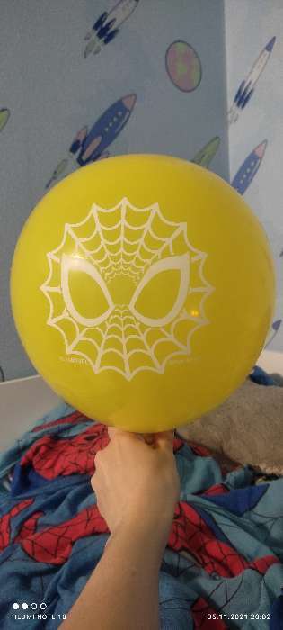 Фотография покупателя товара Воздушные шары "Spider-man", Человек-паук, 12 дюйм (набор 5 шт) - Фото 4