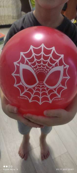 Фотография покупателя товара Воздушные шары "Spider-man", Человек-паук, 12 дюйм (набор 5 шт) - Фото 3