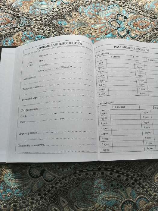 Фотография покупателя товара Дневник школьный 1-11 класс, универсальный, 40 л. «Россия» - Фото 5