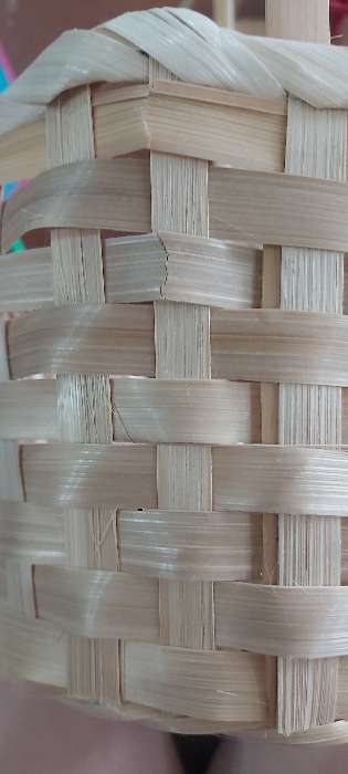 Фотография покупателя товара Корзина плетёная, бамбук, натуральный цвет - Фото 42