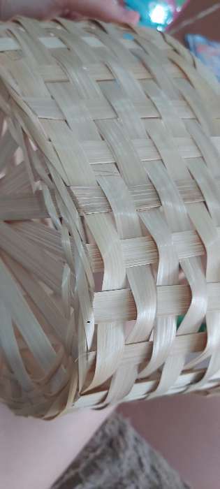 Фотография покупателя товара Корзина плетёная, бамбук, натуральный цвет - Фото 39