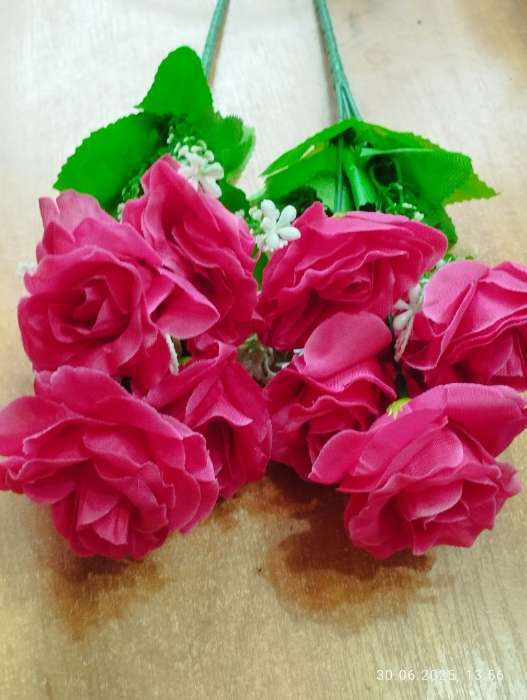 Фотография покупателя товара Букет искусственный «Пушистые розы», 26 см, МИКС - Фото 2