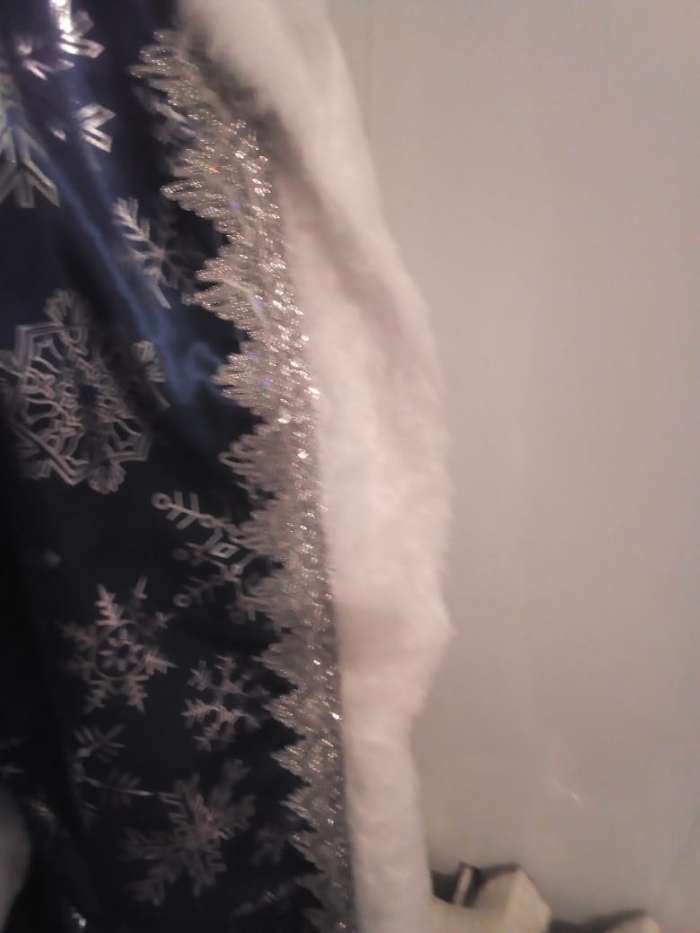 Фотография покупателя товара Карнавальный костюм «Дед Мороз», сатин, р. 54-56, цвет синий - Фото 8