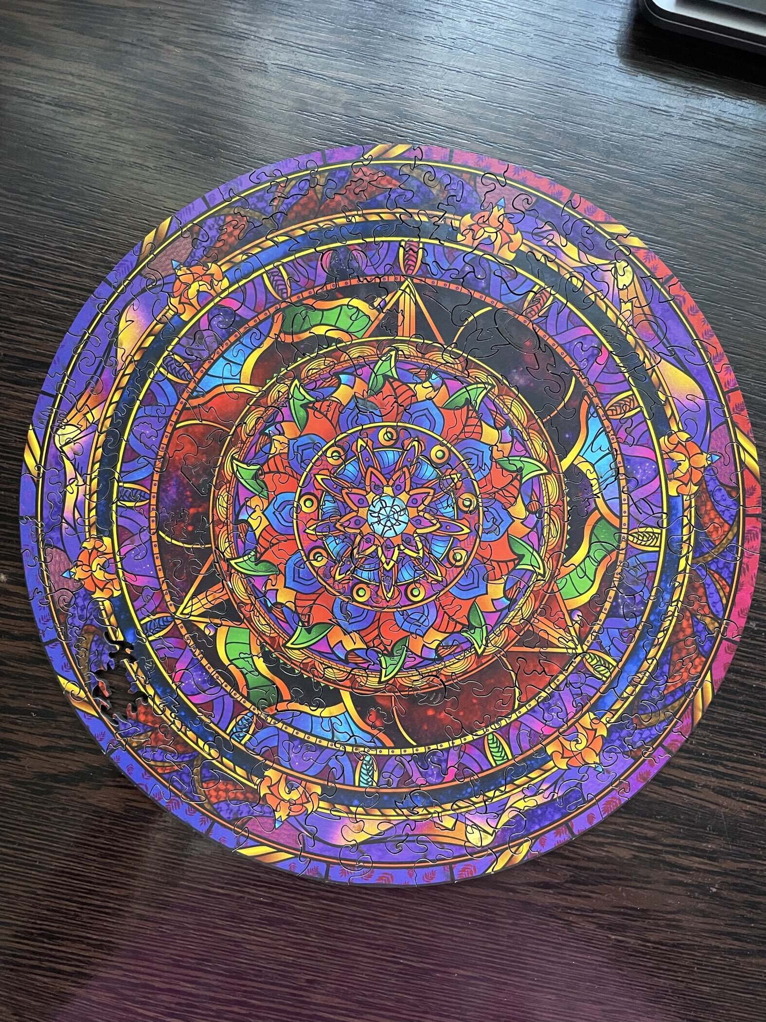 Фотография покупателя товара Фигурный деревянный пазл Infiniti Mandala, размер 22 × 22 см, 166 деталей - Фото 41