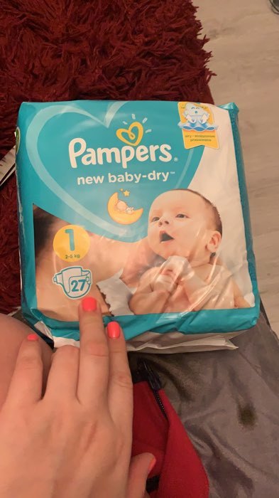 Фотография покупателя товара Подгузники Pampers New Baby-Dry (2-5 кг), 27 шт