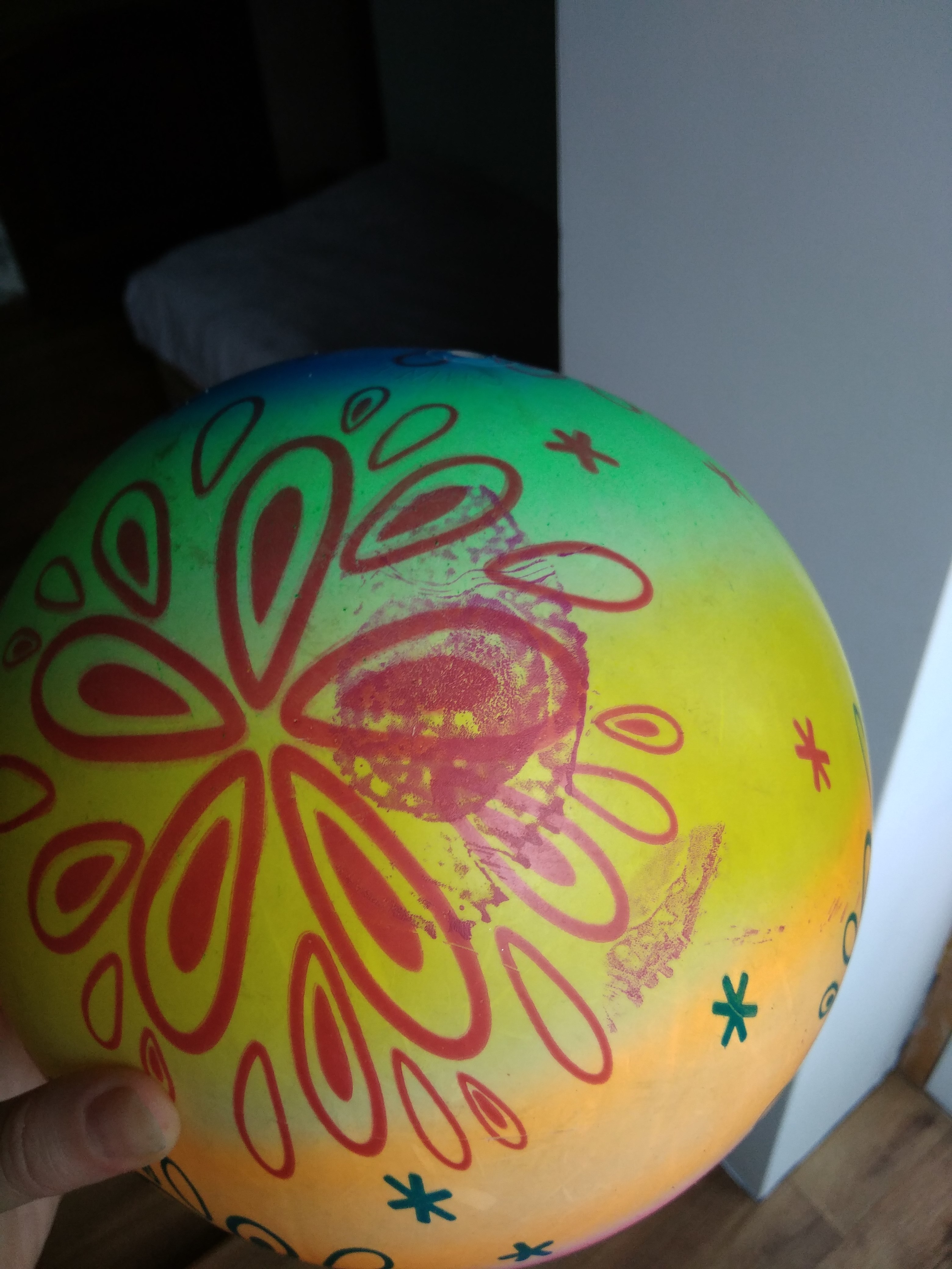 Фотография покупателя товара Мяч детский «Цветы», d=22 см, 70 г