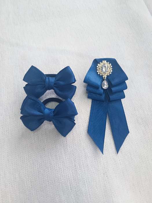 Фотография покупателя товара Резинки для волос «Комиксы», набор 6 шт., зайка, 4 см, синие - Фото 1