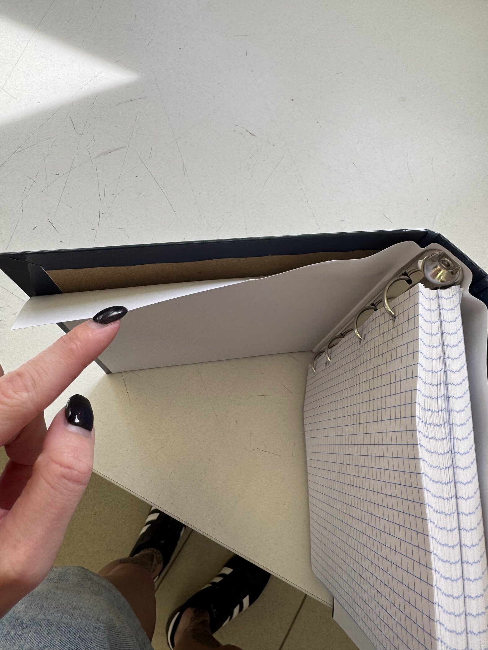 Фотография покупателя товара Тетрадь на кольцах A5 160 листов в клетку, Calligrata, MonoTone - Фото 5