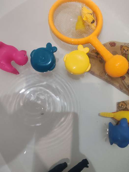 Фотография покупателя товара Магнитная рыбалка «Забавные рыбки», 3 рыбки, удочка, МИКС - Фото 1