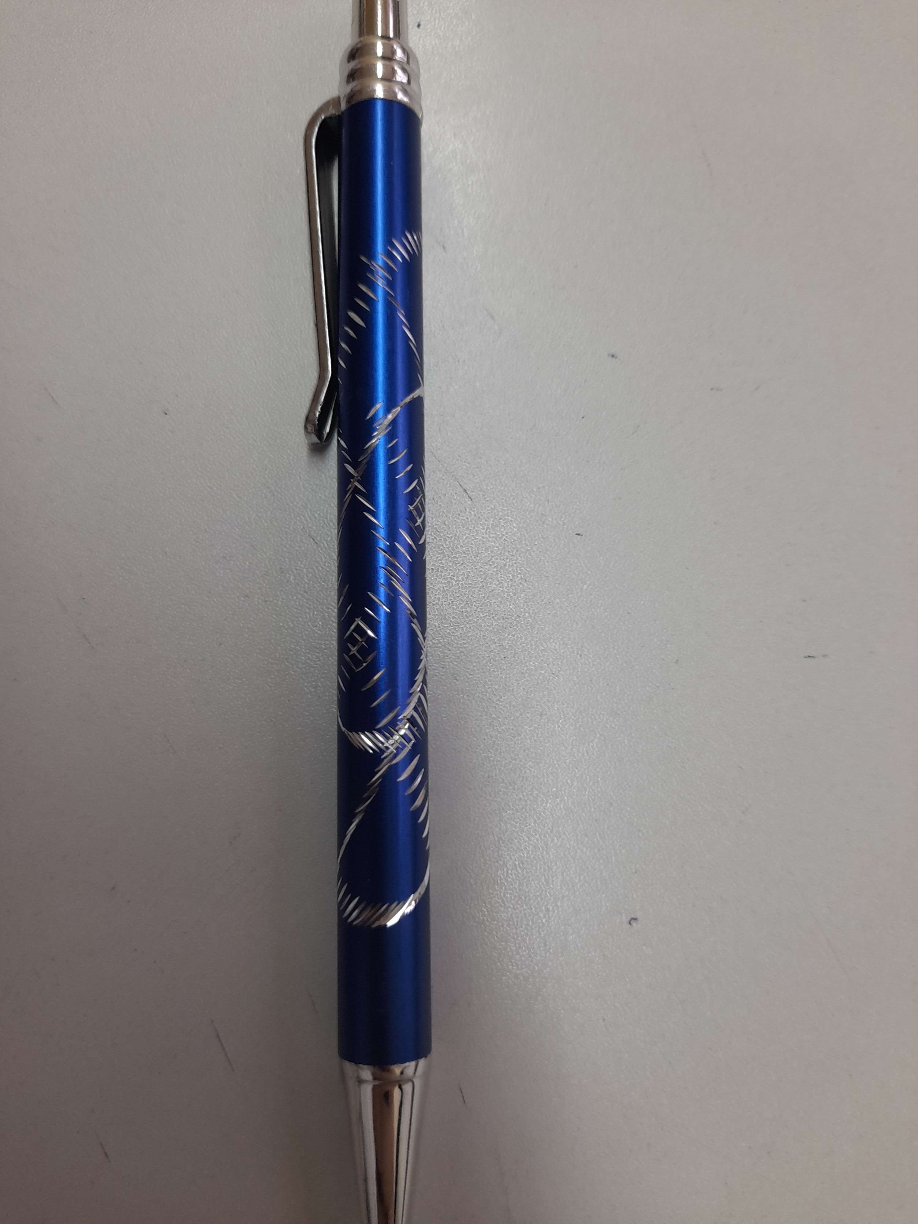 Фотография покупателя товара Ручка шариковая, автоматическая, "Завитки" 0.5 мм, стержень синий, МИКС