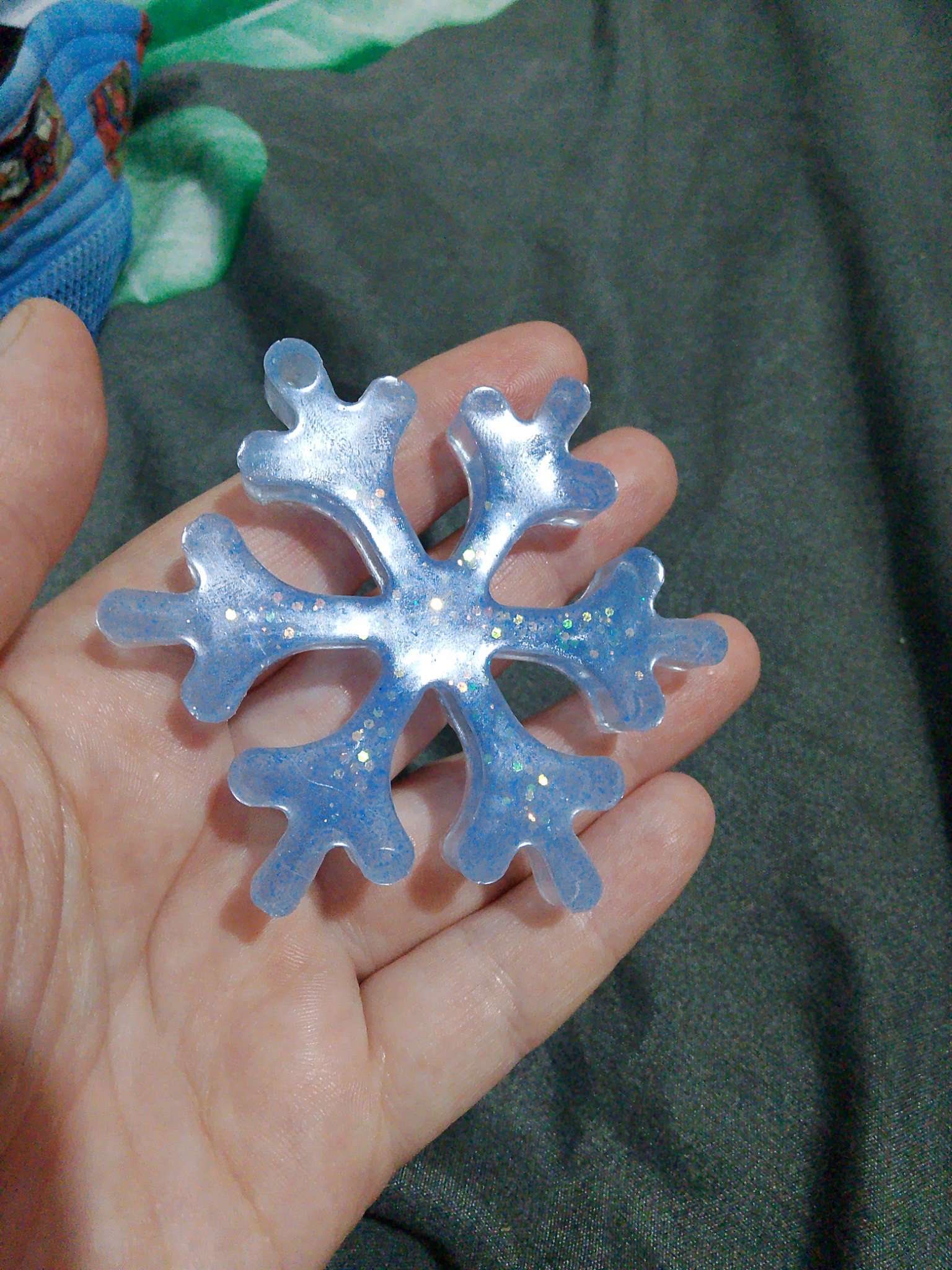 Фотография покупателя товара Молд для заливки новогодний «Орион», силикон, 8.5×8.5×1.5 см, розовый - Фото 2