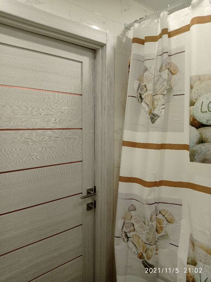 Фотография покупателя товара Штора для ванны Доляна «Гармония», 180×180 см, EVA - Фото 6
