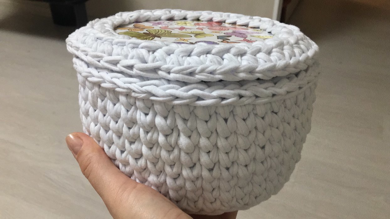 Фотография покупателя товара Заготовка для вязания "Круг Бабочки", донышко фанера, размер 15 см - Фото 3