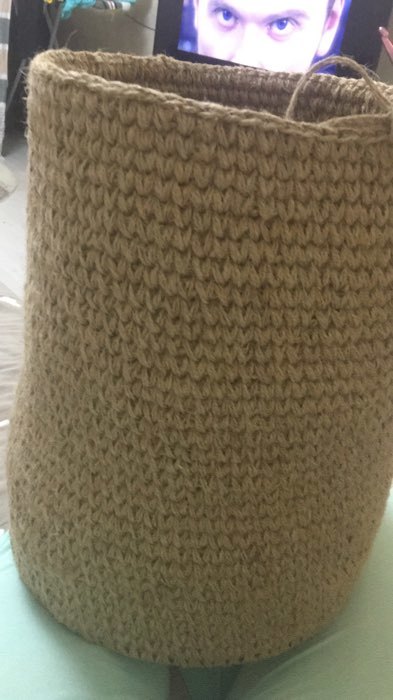 Фотография покупателя товара Заготовка для вязания "Круг", донышко хдф коричневый гладкий, 30 см, d=9мм - Фото 3