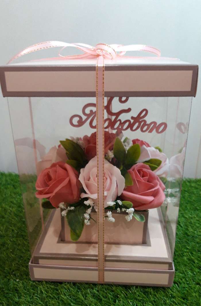 Фотография покупателя товара Коробка подарочная для цветов с вазой и PVC окнами складная, упаковка, «Вдохновение», 16 х 23 х 16 см - Фото 18