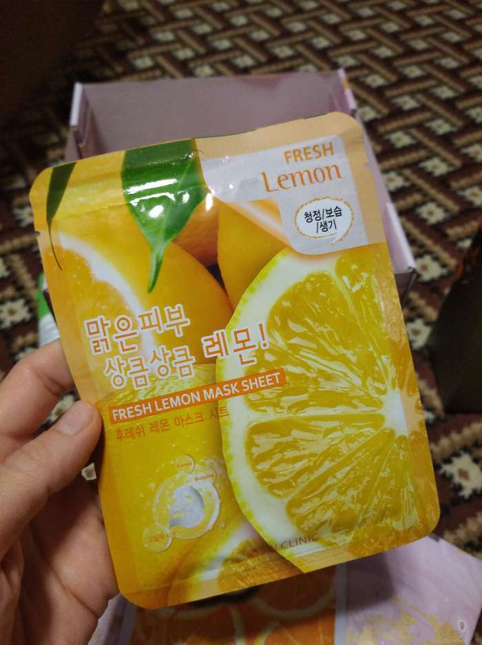 Фотография покупателя товара Тканевая маска для лица 3W CLINIC с лимоном, 23 мл - Фото 1
