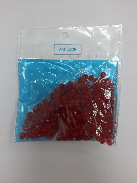 Фотография покупателя товара Бусины для творчества пластик "Кристалл с гранями красный" набор 20 гр 0,4х0,6х0,6 см - Фото 18