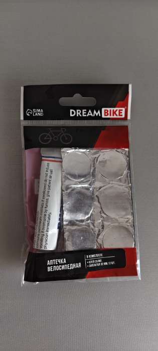 Фотография покупателя товара Аптечка велосипедная Dream Bike, 12 заплаток - Фото 1