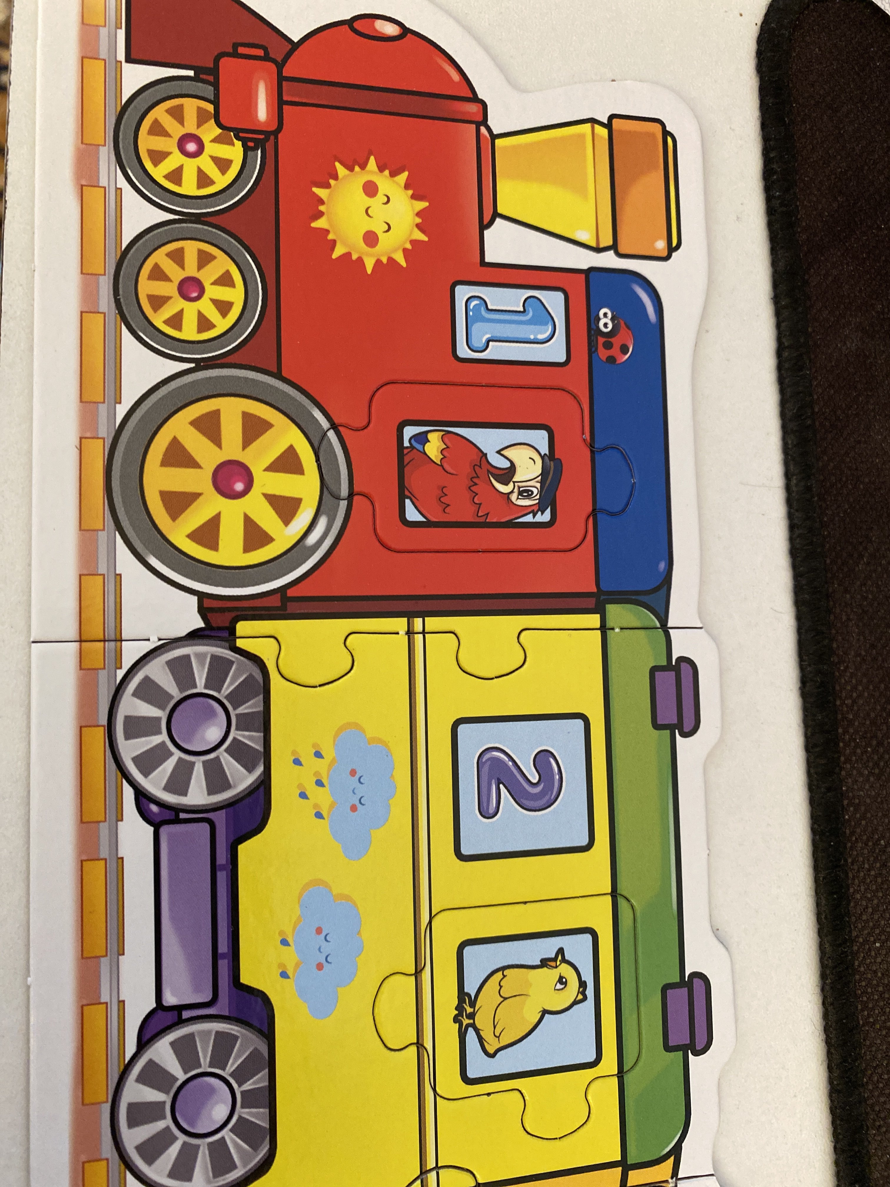 Фотография покупателя товара Игра-пазл «Умный паровозик. Учим цвета и цифры»