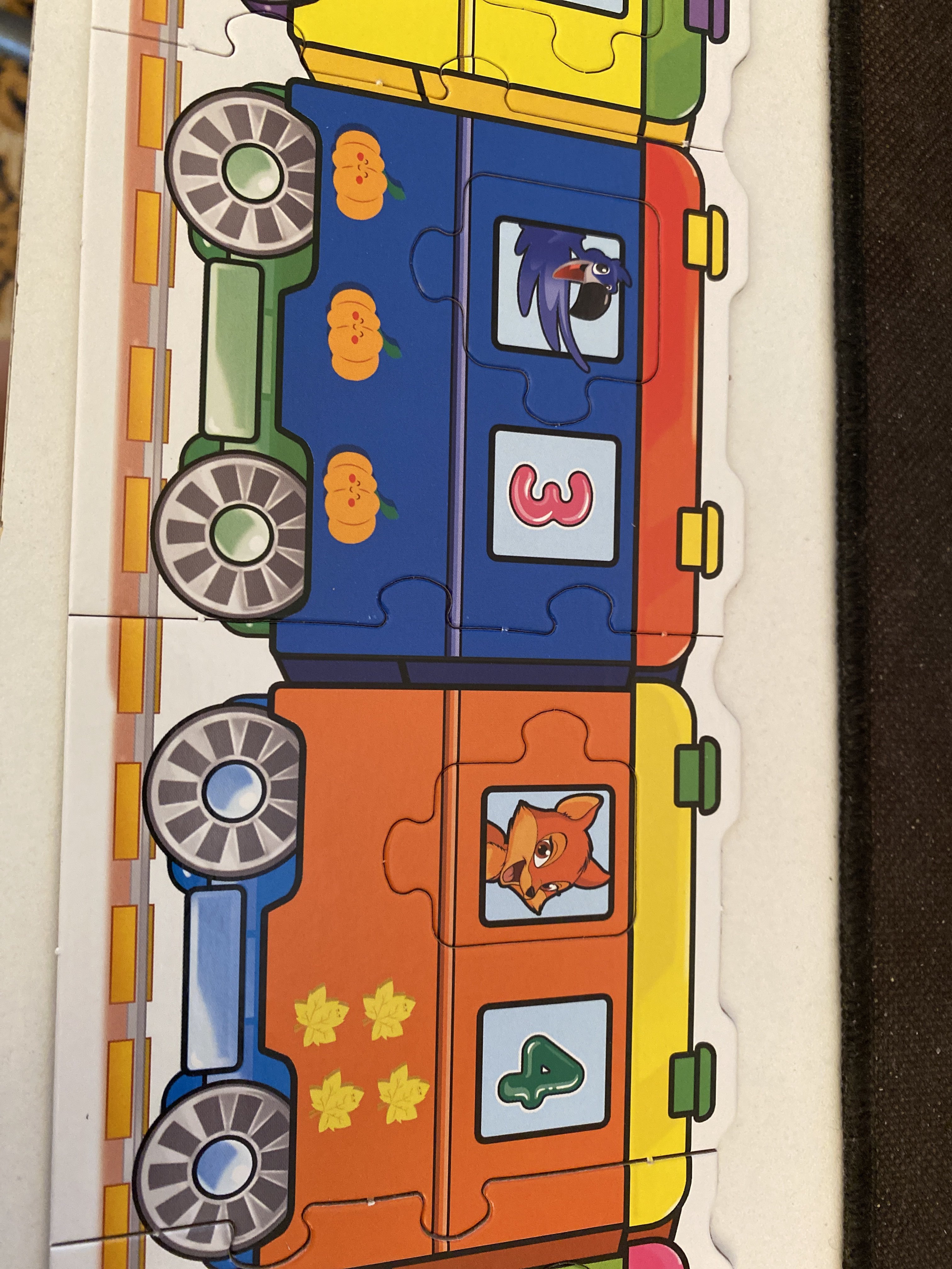 Фотография покупателя товара Игра-пазл «Умный паровозик. Учим цвета и цифры» - Фото 2