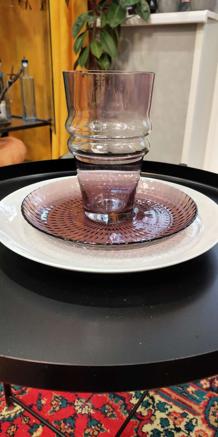 Фотография покупателя товара Тарелка десертная стеклянная «Идиллия», d=19 см, цвет лиловый - Фото 17