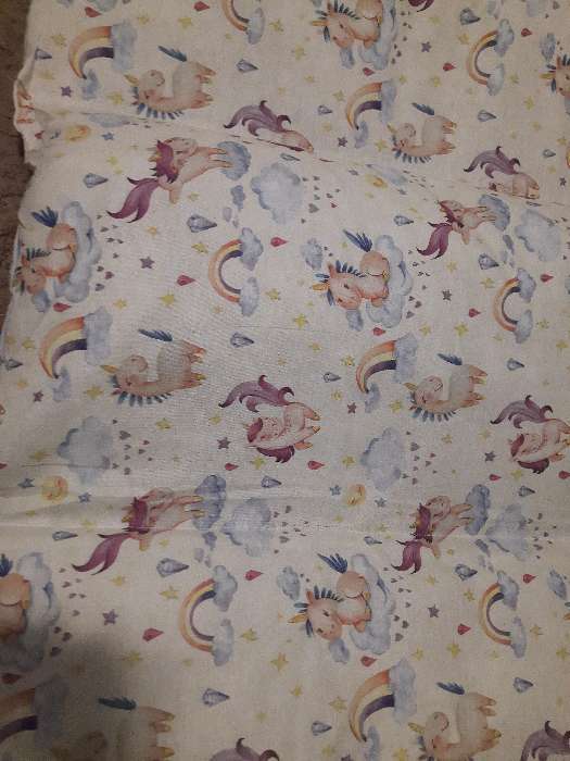 Фотография покупателя товара Матрасик с подушками "Единороги" двусторонний 70*200 см, бязь/спанбонд