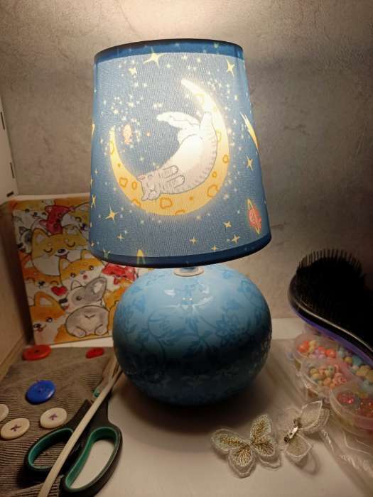 Фотография покупателя товара Абажур для светильника универсальный BayerLux «Сонные котики», Е14, 14×14×13 см - Фото 1