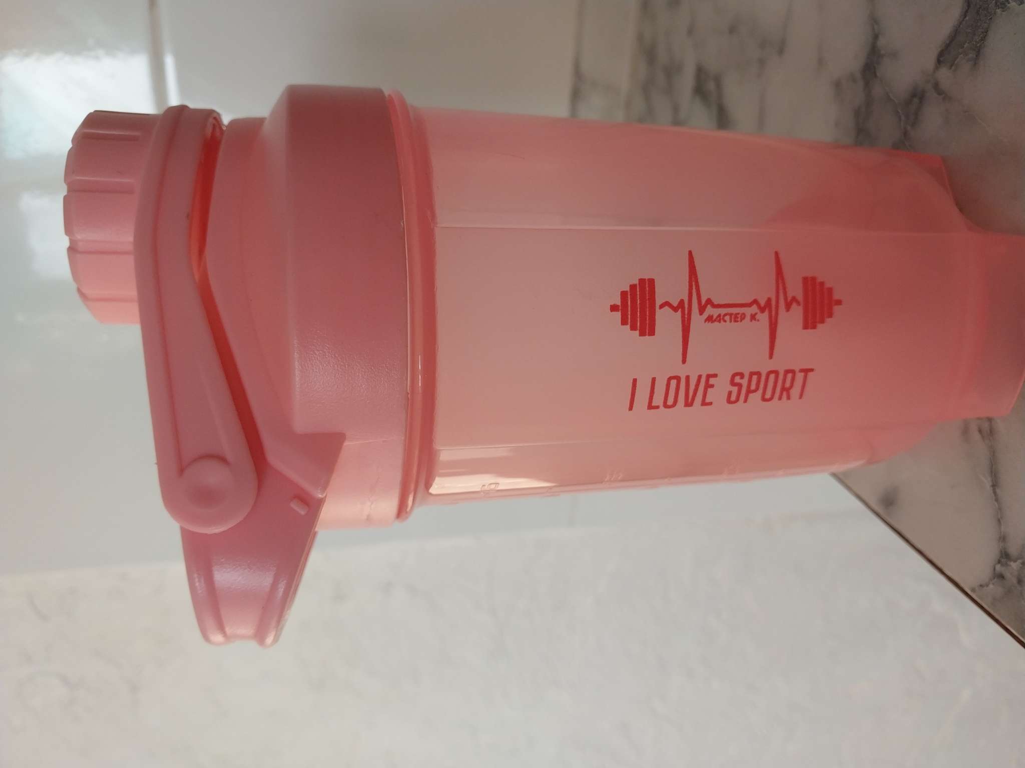 Фотография покупателя товара Шейкер «Мастер К.» Power спортивный протеиновый для коктейлей, 500 мл, 18×7 см - Фото 1