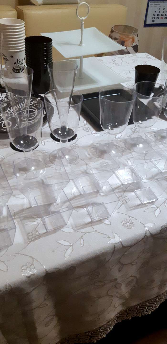 Фотография покупателя товара Бокал пластиковый одноразовый для вина «Кристалл», 200 мл, с металлизированными каемками, цвет прозрачный, 6 шт/уп - Фото 8