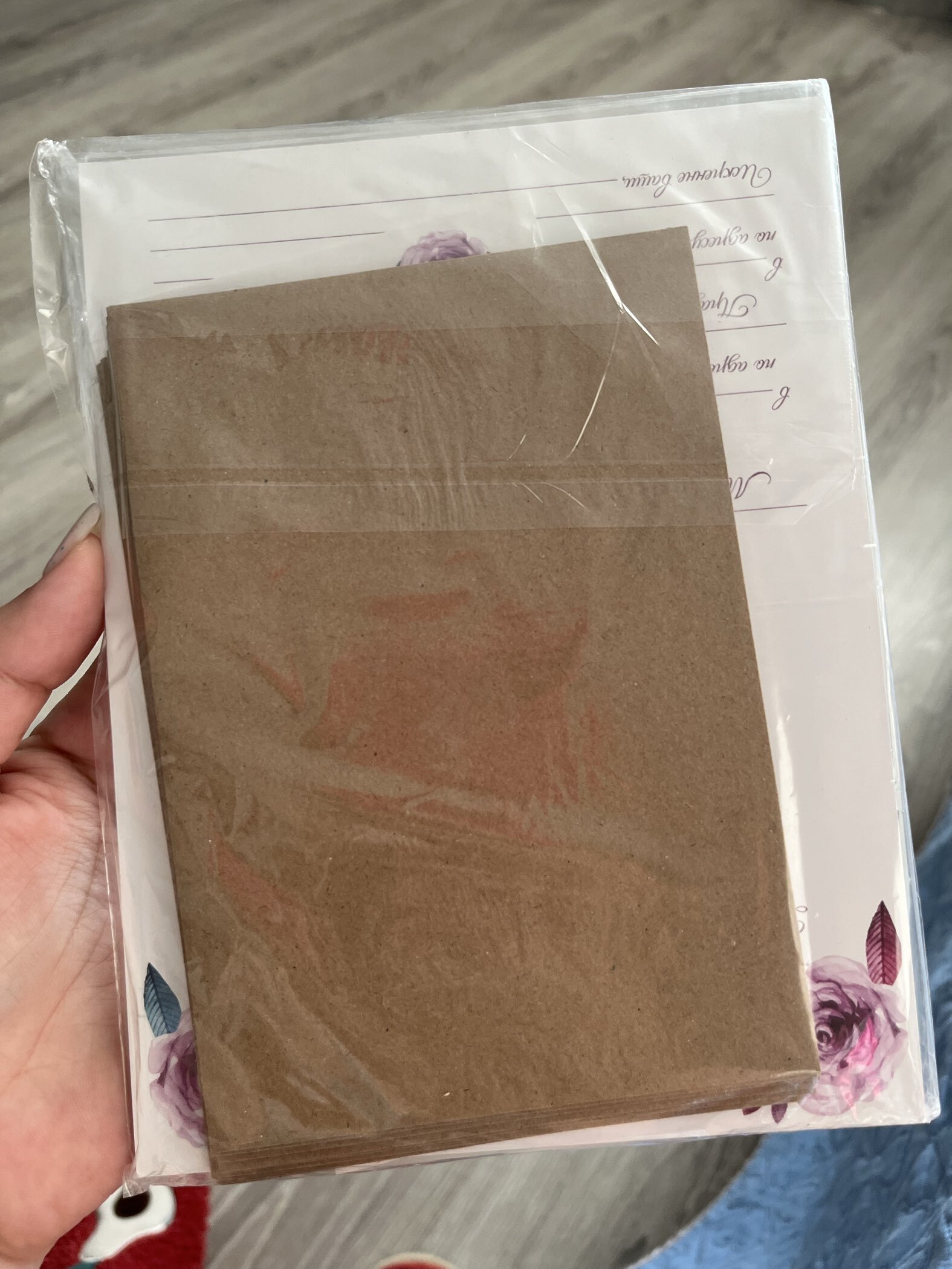 Фотография покупателя товара Приглашение на свадьбу в крафтовом конверте «Фиолетовые цветы», 10 х 15 см. - Фото 3