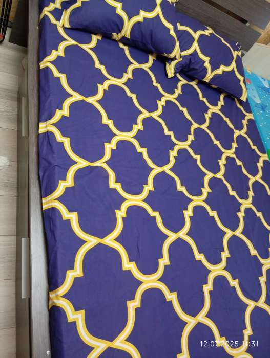 Фотография покупателя товара Простыня на резинке 2-спальная «Этель. Вечер в Морокко», 180×200+20 см, поплин - Фото 1