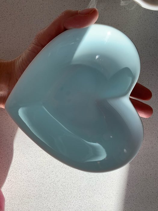 Фотография покупателя товара Салатник керамический Доляна «Сердце», d=11,5 см, цвет голубой - Фото 9