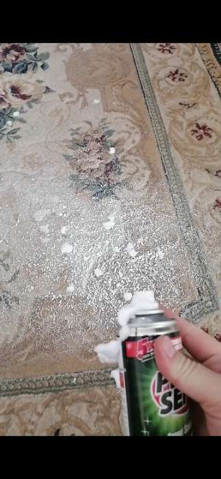 Фотография покупателя товара Активная пена Carpet Shampoo для чистки ковров, мягкой мебели и текстиля, 400 мл - Фото 9