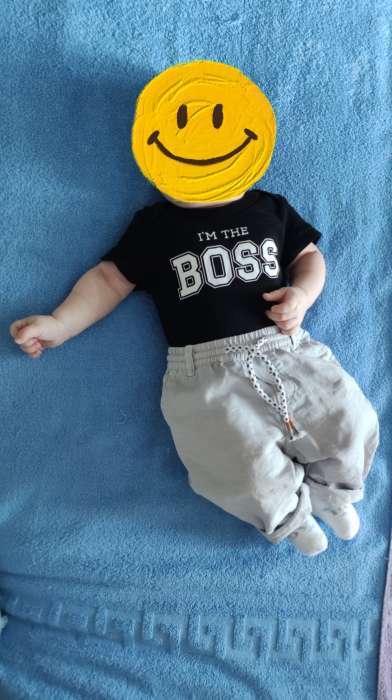 Фотография покупателя товара Боди Крошка Я Little man, рост 74-80 см, белое - Фото 1